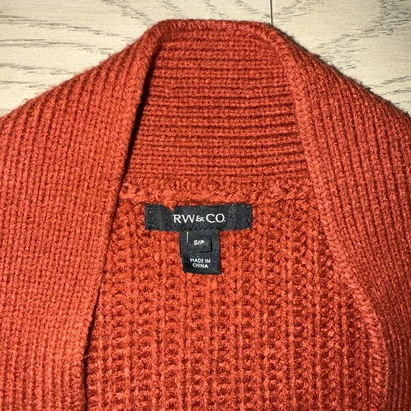 RW&CO. Women’s Rust Cardigan - Size S - Picture 2 of 4